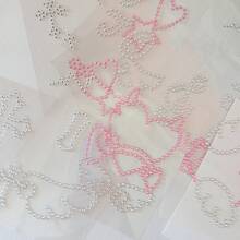 Photo Border Decoration Rhinestone Sticker Angel Wings Note Shape Diamond Sticker - Multicolor - View 8