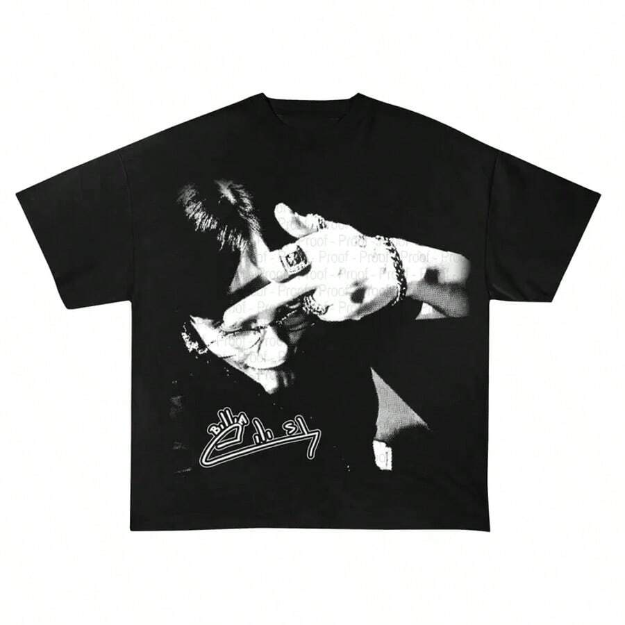 Billie Middlea Finger T-Shirt - Black - View 1