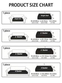 1pc Modern Minimalist Plush Sofa Cushion Cover, Non-Slip Durable Dust-Proof, Machine Washable For Living Room & Bedroom, All Season - Yun Xiang - Dark Grey - View 2