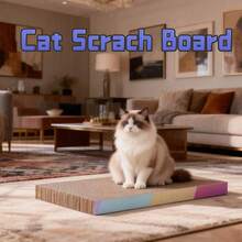 纸板猫抓板，适合送给宠物主人的礼物 - 44cm*21cm*3cm - 查看 1