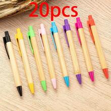 5/10/20/30/50/100pcs Customized Text/Logo Multi-Color Push-Button Bamboo Ballpoint Pens, Office/Student Gifts, Employee Incentive Pens, Personalized Bamboo/Wood Ballpoint Pens Suitable For Wedding Favors, Daily Office/School Use, Gifts For Friends, Teachers, Family, Colleagues - Multi-colored Bamboo Pen - View 11