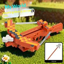 1件最新款MC My World玩具弹性弓弩棕色弓像素风格游戏玩具模型 - 完美礼物 - 生日礼物 - 理想礼物 - 惊喜礼物 - 节日礼物 - 季节性礼物 - 万圣节礼物 - 圣诞节礼物 - 游戏爱好者精致礼物 - 礼物 - 复活节礼物 - 彩色 - 查看 2