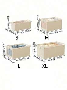 Large Capacity Storage Basket, Portable Wardrobe Storage Organizer Bag, Foldable Wardrobe With Window Storage Box, Durable Storage Container With Lid, Suitable For Blankets, Clothes, Bedding, Space Saving Storage Container, Sturdy, Travel Pouch, Wardrobe Organizer, Room Decor, Dorm Essential - Multicolor - View 17
