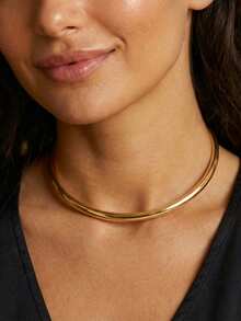 1件新款创意简约中东时尚优雅休闲日常百搭派对个性化围巾 - 金黃色 - 查看 5