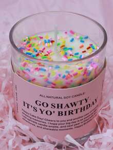 1pc Cute Cupcake Candle, Happy Birthday! Wishing You A Very Happy Birthday And Many More Wonderful Memories In The Year Ahead. May Your Birthday Be As Sweet As This Adorable Frosted Candle, And May The Coming Year Be Filled With Fun, Adventure, And Moments Worth Sharing. Happy Birthday! Suitable For All Birthday Celebrations! Candle In Jar, Candle, Gift, Home Decor, Birthday Decor, Birthday Candle, Decoration. - Multicolor - View 11