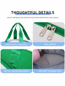 2025夏季匹克球包：防水轻便背包，干湿分离设计，多隔层结构，可容纳4-6个球拍及装备，配有可调节肩带和顶部提手，运动/旅行必备单品 - 彩色 - 查看 9