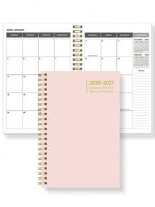 Trees 2026-2027 Planner, Weekly & Monthly Planner Notebook, Spiral Bound, Academic Appointment Book, Agenda Diary, Improve Productivity, 8*6 Inches