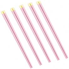 Jokipvy 5pcs/Set Reusable Plastic Sushi Chopsticks, Chinese Style Cutlery Set, Suitable For School, Kitchen, Restaurant, Party - Multicolor - View 16