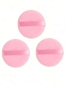 24pcs/15pcs/8pcs/3pcs Flocked Heart Makeup Sponge, Soft Fluffy Texture, Suitable Face & Body Powder Puff, Mixed Makeup Beauty Tools - 西瓜粉 2 - 查看 4