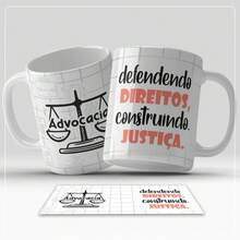 Caneca de Porcelana Personalizada 325ml Profissão  Advocacia +Nome - Multicolorido - Visão 1