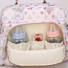 Printed Mommy Bag, Crossbody Diaper Bag For Travel With Kids, Large Capacity, Fashion Maternity Bag - Multicolor - View 10