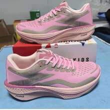 Chaussures de course décontractées édition limitée Année du Serpent, chaussures de sport de course professionnelles avec plaque de carbone amortissante pour hommes et femmes - Frêne rose - Voir 14
