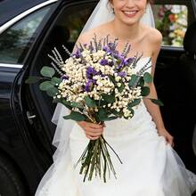 Valentine' S Day Simulation Bouquets- Suitable For Home Decoration, Vase Arrangement, Wedding Party Decoration And Other Space Embellishments. Perfect Match For Thanksgiving, Valentine' S Day, New Year And Spring Decoration - Blue Style - View 1