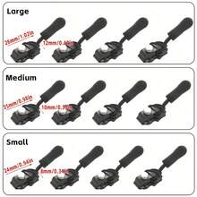 3 Packs Universal Zipper Repair Kit, Quick Install No-Sew Zipper Slider Replacement, Black Zipper Stopper For Jackets, Luggage, Backpacks, Boots - A-Black - View 3