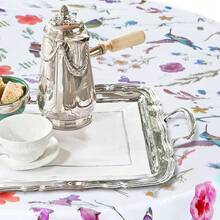 6 Pcs Round Plastic Tablecloth 70inch Watercolor Flower Table Cloth Decorative Disposable Outdoor Floral Table Cover Disposable Summer Tabletop For Party Picnic (Flower And Bird,Fresh Color) - 66Bunga dan Burung - View 8