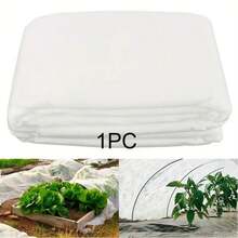 1 Piece Winter Outdoor Plant Anti-Freeze Covering Non-Woven Fabric 40gms, Reusable Garden Crops Thermal Insulation Anti-Freeze Blanket, Protects Trees In The Courtyard From Frost And Wind And Snow In Cold Weather, Beneficial To Moisturizing Nursery Of Garden Fruit Trees, Anti-Bird And Insect-Proof To Protect Vegetable Growth, Sun Protection In The Sun, White. - White - View 14