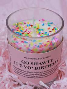 1pc Cute Cupcake Candle, Happy Birthday! Wishing You A Very Happy Birthday And Many More Wonderful Memories In The Year Ahead. May Your Birthday Be As Sweet As This Adorable Frosted Candle, And May The Coming Year Be Filled With Fun, Adventure, And Moments Worth Sharing. Happy Birthday! Suitable For All Birthday Celebrations! Candle In Jar, Candle, Gift, Home Decor, Birthday Decor, Birthday Candle, Decoration. - Multicolor - View 17