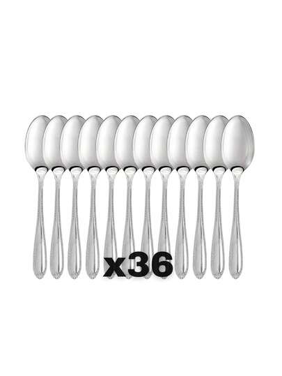 Cucharas Cafeteras Acero Inoxidable Juego 36 Piezas Plateado Para Restaurante Utensilio De Cocina Comedor Chef