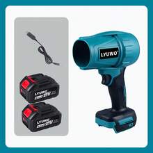 Brushless Turbine Electric Hair Dryer, Personal Cooling Fan, High-Power Hair Dryer, Handheld Blow Dryer Cooling Tool, Outdoor BBQ Blower - Mint Blue - View 6