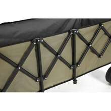 Break 220 LB Folding Extension, Heavy-Duty 300-Liter Folding Multi-Functional Garden Cart With Large All-Terrain Beach Wheel And Cup Holder. - Military Green - Army Green - View 10