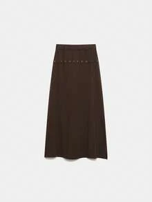 Women Skirts - 橄欖 - 查看 5