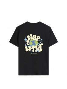 3件套青少年男童休闲印花T恤，酷炫街头风儿童夏季上衣，青少年衬衫 - 彩色 - 查看 4