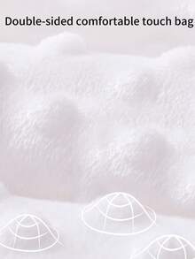 1pc Baby Embroidered Beaded Swaddle Blanket, 3D Beaded Plush Soother, Washable, Exquisite Embroidered Pattern, Newborn Swaddle Wrap - Beaded Plush For Baby Shower & Welcoming Party Gift! - Baby Tufted Embroidered Swaddle Blanket - View 8