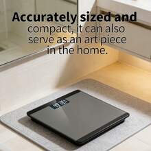 高精度电子秤，浴室秤，高清液晶显示屏显示温度，适用于体重管理，体脂秤，智能秤 - 彩色 - 查看 2