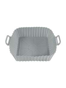 1/2pcs Air Fryer Silicone Baking Mat, Heat Resistant Silicone Steamer Pad, Baking Cake Mold - Multicolor - View 13