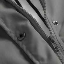 Bacrelax Rain Jacket Women Lightweight Zip Up Rain Coat Outdoor Hiking Waterproof Jacket Fall Raincoat Windbreaker With Hood - Xám - Xem 10