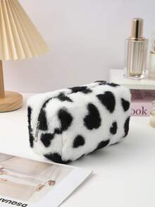 1PC Sweet Portable Heart-Shaped Storage Bag, Exquisite Desktop Decoration, For Storing Cosmetics And Study Supplies, Vintage Valentine's Day Gift - Multicolor - View 23