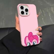 Funda para teléfono con personaje de Pink Pony compatible con  17,  16 Pro Max,  15 Pro Max,  13 y  12. Diseño lindo para niños, resistente al agua, a los golpes y a los arañazos, un regalo perfecto para familiares, amigos y ocasiones especiales. - Rosa - Ver 5