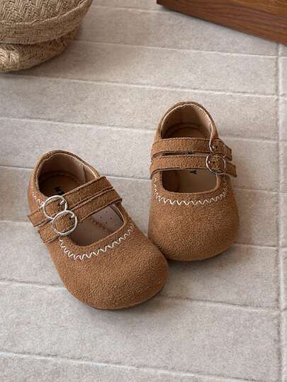 Vintage Children/Toddler Shoes, Soft Sole Mary Jane Shoes, Girls Princess Leather Shoes, Spring/Autumn