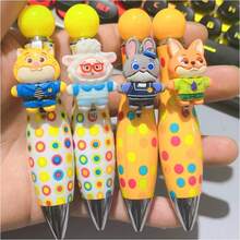 1支/2支/3支/4支/5支/10支装创意缝线闪光流沙凝胶笔，流行中性色笔，学生及办公用品 - DONGWUCHENG2 - 查看 2