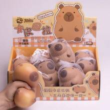Cute Capybara Squishy Anti-Stress Toy - Soft And Stretchy, With Fun Stress Relief - 棕色 - 查看 1