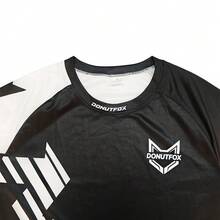 DONUTFOX 2025 Motorcycle Jersey Quick Dry Mountain Bike T-Shirt Long Sleeve Downhill Donutfox Jersey MTB Jersey Camo Breathable - Black and White - View 4