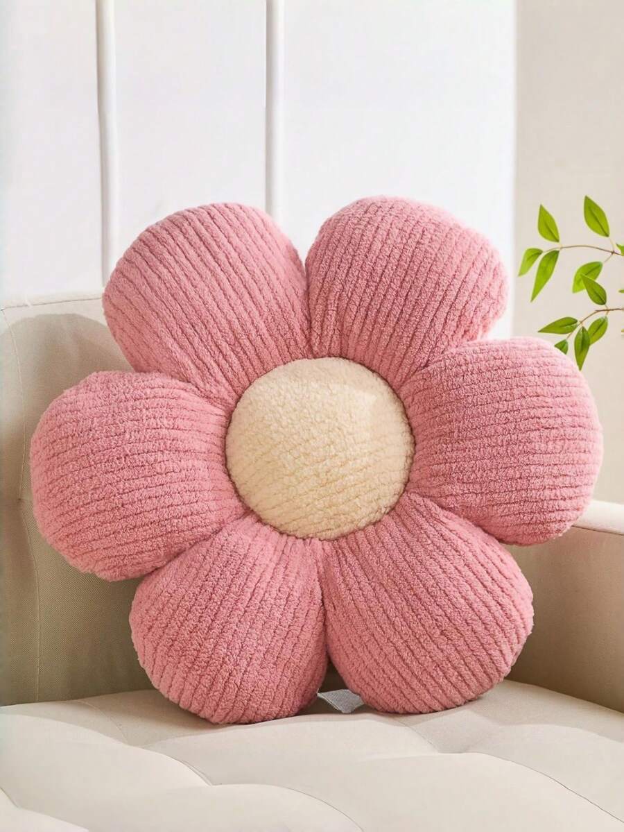 Gối trang trí họa tiết hoa, gối hình hoa cúc mềm mại và dễ thương làm từ lông thỏ giả, thích hợp cho trang trí phòng ngủ mùa xuân, điểm nhấn cho ghế sofa, giường ngủ và các đồ trang trí nhà cửa khác.