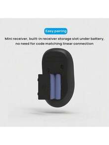 Acer OMR930 無線靜音辦公室滑鼠 持久續航力 輕薄便攜 2400DPI精密定位 人體工學防滑設計 穩定連接 黑色 - 黑色 - 查看 4