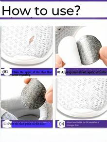 QKC 6 szt. samoprzylepnych łatek do naprawy dziur w butach, naklejki chroniące przed otarciami na powierzchniach butów sportowych, łatki chroniące przed otarciami na skórzanych butach, naklejki chroniące przed otarciami na obcasach butów codziennych - Wielokolorowe - Zobacz 3