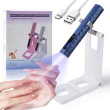 3-In-1 Portable Handheld UV/LED Nail Lamp, Cures All Gel Nail Polish, Includes Stand, Nail Lamp And Charging Cable, Rechargeable Quick-Drying Nail Lamp, Practical And Affordable Small Gift - Multicolor - View 10