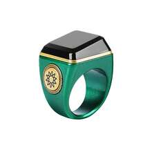 Smart Zikr Ring Praise Tasbih Tally Electronic Digital Counter For Muslims Prayer Time Vibration Reminder - Black-1pc - View 13