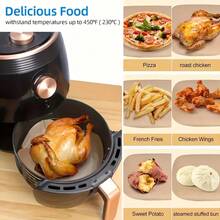 50/100/5pcs Air Fryer Parchment Paper Liners - Square Disposable Non-Stick Baking Sheets, Suitable For Oven, Steamer, Grill - Heat , Easy To Clean, Even Cooking, Air Fryer Compatible. - Multicolor - View 2