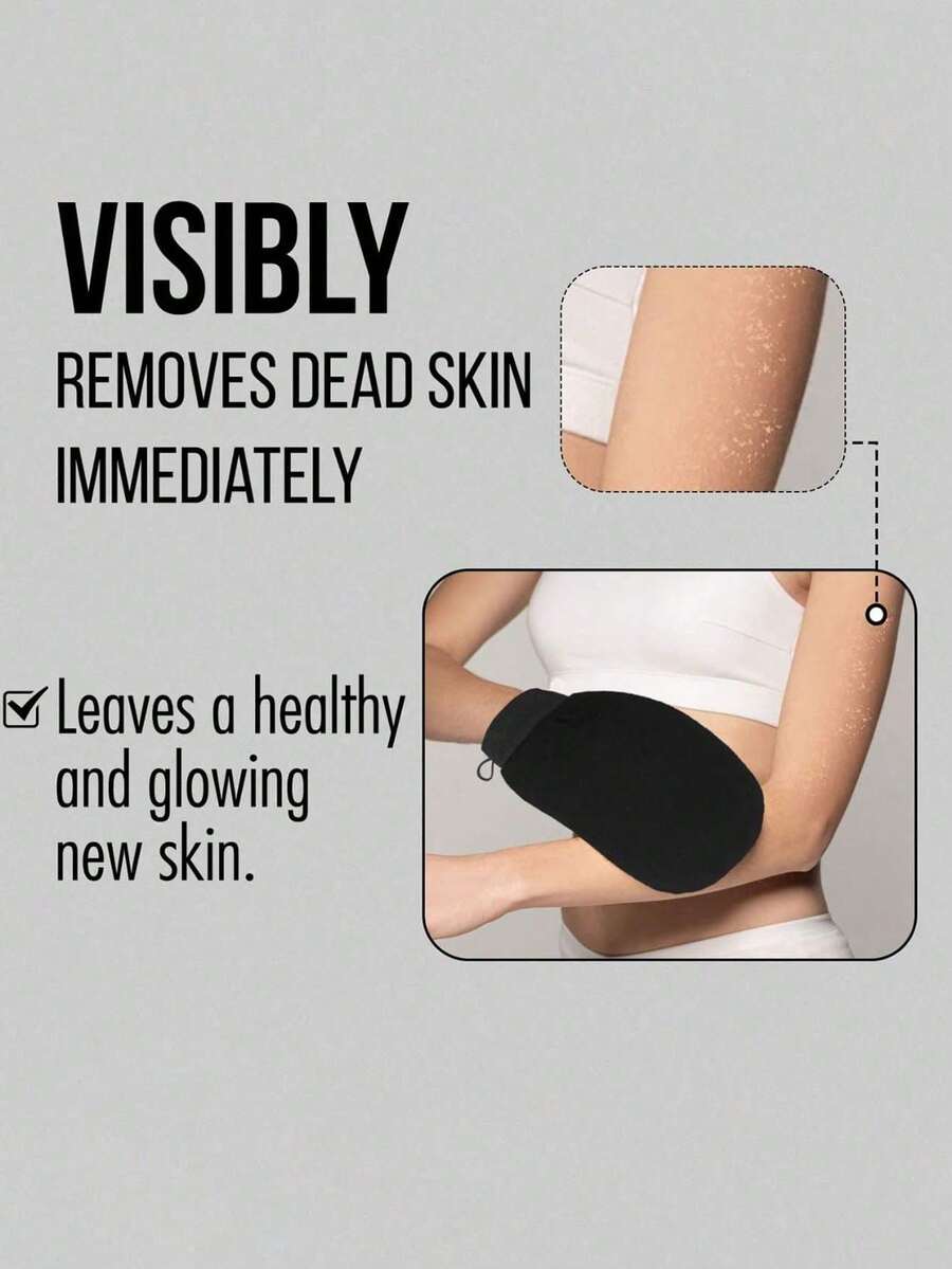 2 Pairs Deep Exfoliating Gloves, Smooth And Bright - Body Exfoliating Bath - Cleanse And Remove Dead Skin - Gentle Yet Effective Exfoliating Gloves, Korean Exfoliating Gloves, Visible Dead Skin Removal, Made Of 100% Viscose Fiber (2/1 Piece) - A - View 1