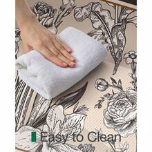 Alfombra de cocina anti-fatiga, Almohadilla de confort en forma de nube para estar de pie, Cojín de piso impermeable y antideslizante para fregadero, lavandería, oficina, Alfombra de espuma de memoria para pisos duros, Decoración del hogar, Regalo del Día de San Valentín - Negro - Ver 5