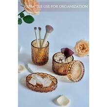 uego de accesos de baño LaMarriti Aer 5 piezas de conuntos de baño de d tranrente dispensador de n de manos nera uego de soporte para cepillos de dientes soporte para - Marrn mbar - Ver 4