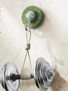 1个家用旋转吸盘挂钩，强力真空吸附，不留痕迹，吸盘式设计，适用于冰箱、木门、瓷砖等表面，免钻孔粘贴式挂钩，旋转吸盘挂钩，真空免钻孔承重粘贴式挂钩，厨房、浴室、浴室墙面毛巾架、浴室挂钩、厨房挂钩、卧室挂钩 - A - 查看 4