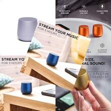 Len MINO+ Mini altavoz portátil Bluetooth con sonido HD recargable y emparejable color morado claro - como en la foto - Ver 3