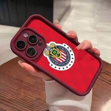 Funda para teléfono con diseño del logotipo de  Compatible con fundas para teléfonos   17  16 Pro Max  15 Pro Max  13 y  12 Diseño de TPU de cobertura total a prueba de golpes Resistente al agua, a caídas y arañazos Un regalo perfecto para fanáticos y entusiastas de los deportes - Burdeos - Ver 2