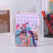 1pc Women's Monster Hunter Printed Zipper Wallet, Anime Clutch Purse, Multi-Functional Fashion Coin Pouch - Multicolor - View 4
