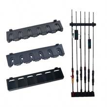 2pcs Horizontal Wall Mounted Fishing Rod Holder Rack, Holds Up To 6 Fishing Rods - Multicolor - View 1
